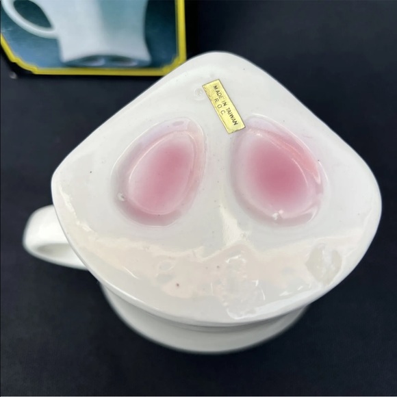 Vintage Pig Nose Tea Cup Coffee Mug Earthenware - Picture 5 of 6